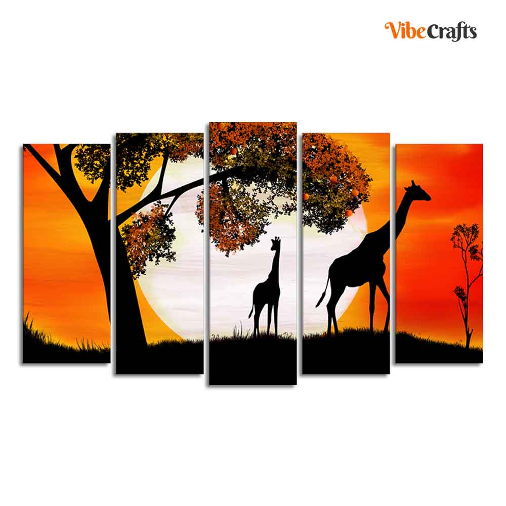 Wall Painting of Five Pieces