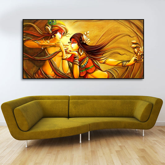 Radha Krishna Canvas Wall Painting