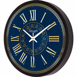 Blue Background Wall Clock