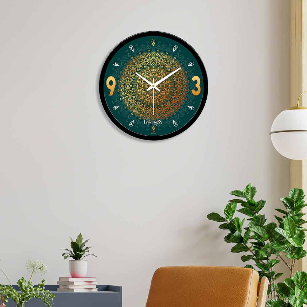 Abstract Golden Mandala Premium Design Wall Clock