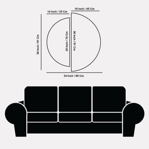  Semi Circle Frames Set Of 2