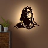 Wooden Wall Hanging with LED Night Light 