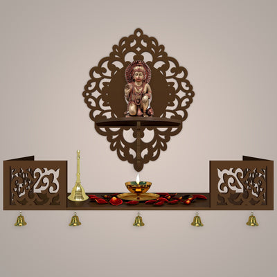 Aesthetic Designer Wall Hanging Wooden Temple