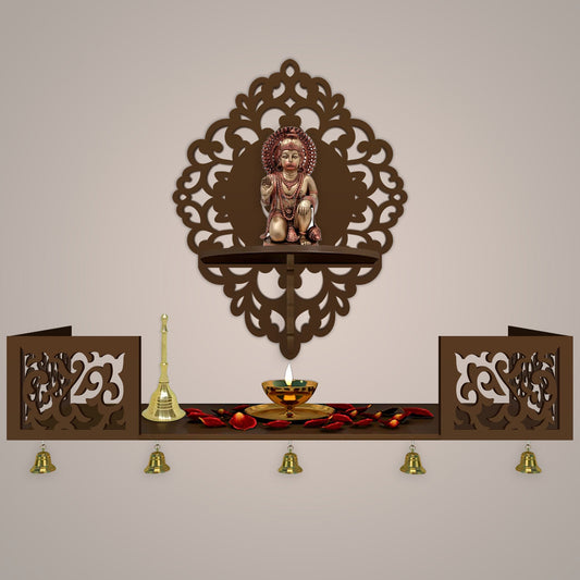 Aesthetic Designer Wall Hanging Wooden Temple