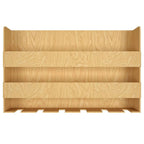 Wall Mounted Mini Bar Shelf in Light Oak Finish