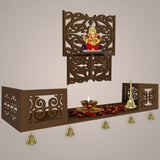 Pooja Mandir Design with Shelf