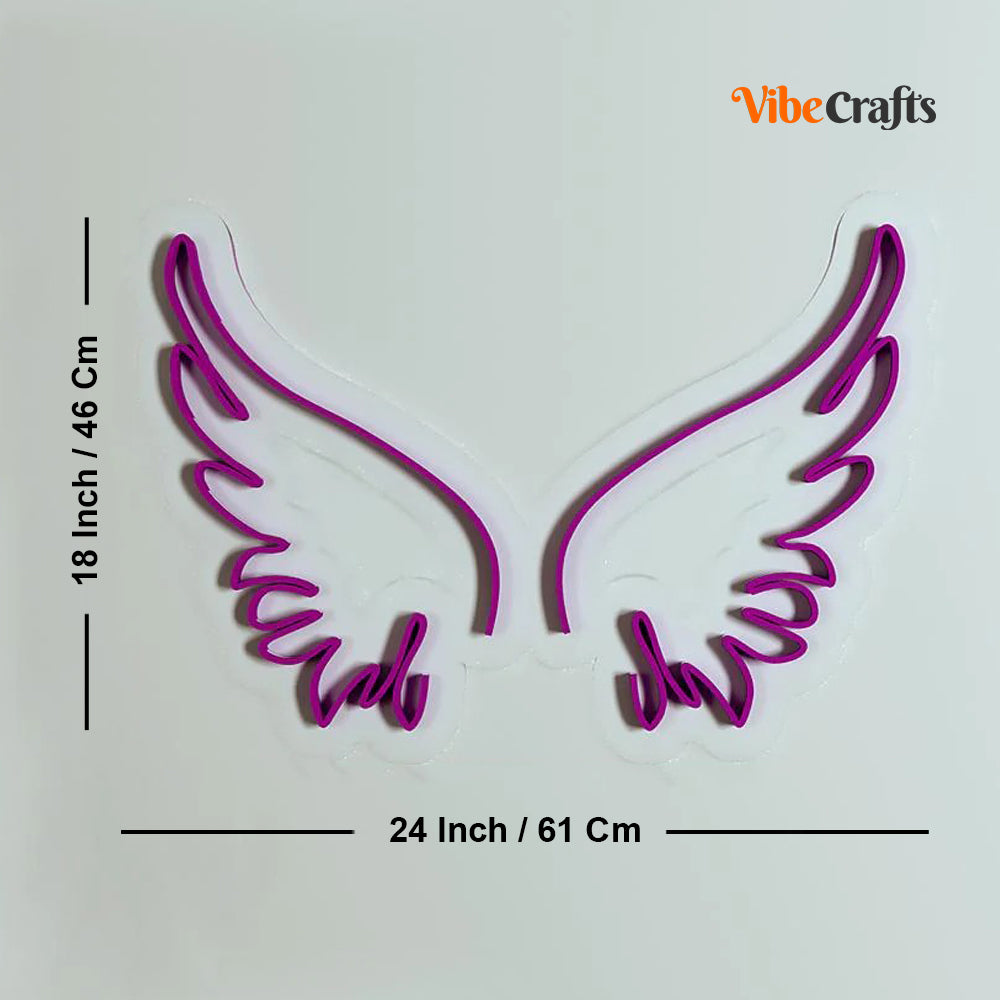 Angel Wings Design Neon LED Light