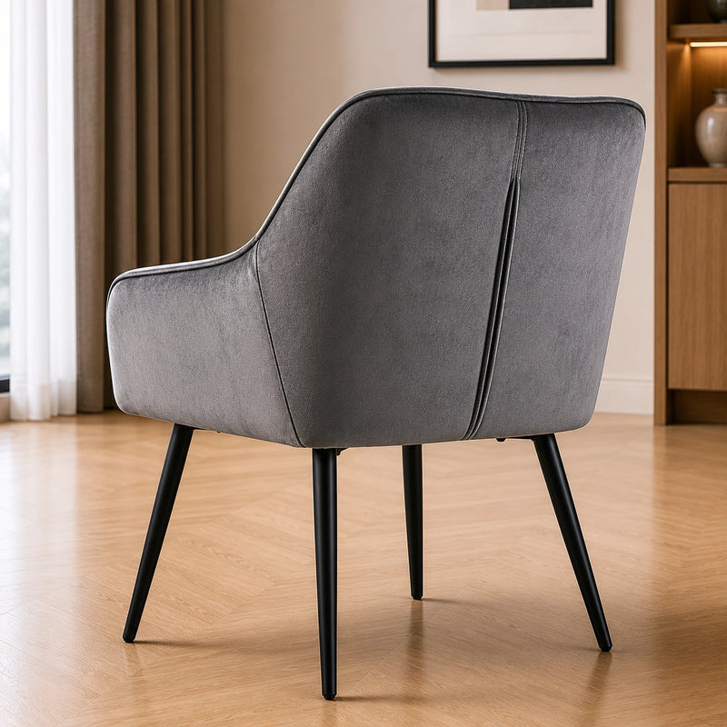 Artistic Classic Grey Diamond Cut Velvet Sofa Lounge Chair