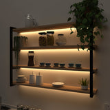 Contemporary Design Backlit Wall Shelf