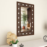 Beautiful Antique Rectangle Vanity Wooden Mirror