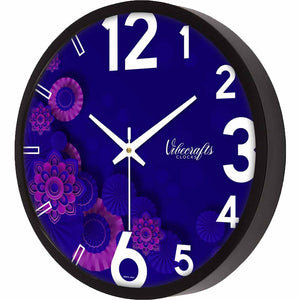 Flowers Pattern Designer Wall Clock