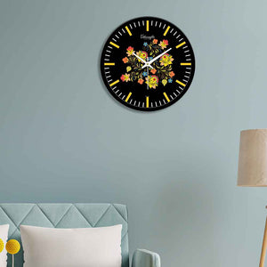 Flower Wall Clock