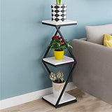 Beautiful Designer White Marble Side Table with Storage Shelf