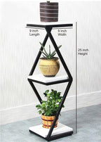 Beautiful Designer White Marble Side Table with Storage Shelf