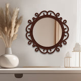 Beautiful Elegance Designer Wooden Frame Wall Mirror