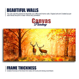 Beautiful Forest Deer Big Canvas Wall Painting