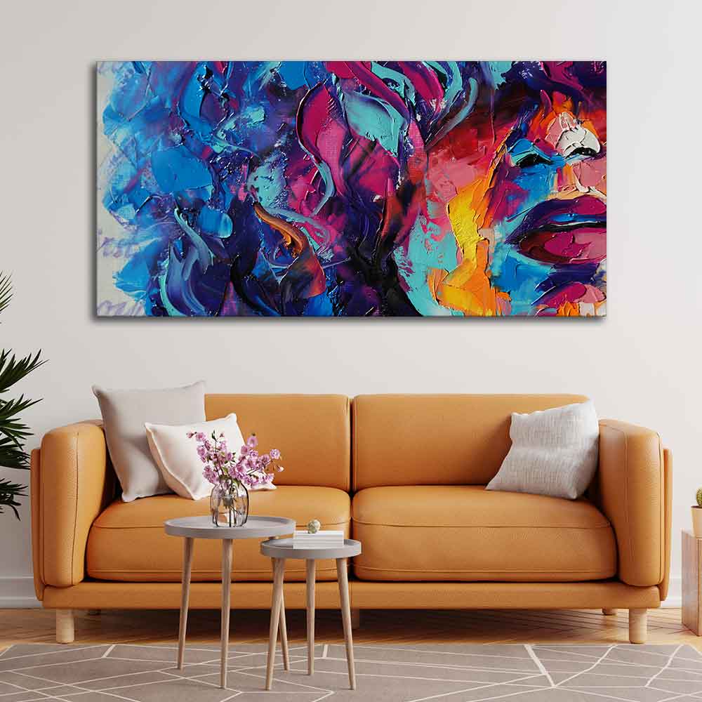 Beautiful Girl Abstract Art wall Painting