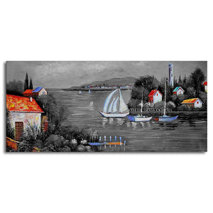 Beautiful Lake View Scenery Canvas Wall Painting