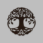  Tree Backlit Wooden Wall Decor with LED Night Light Walnut Finish