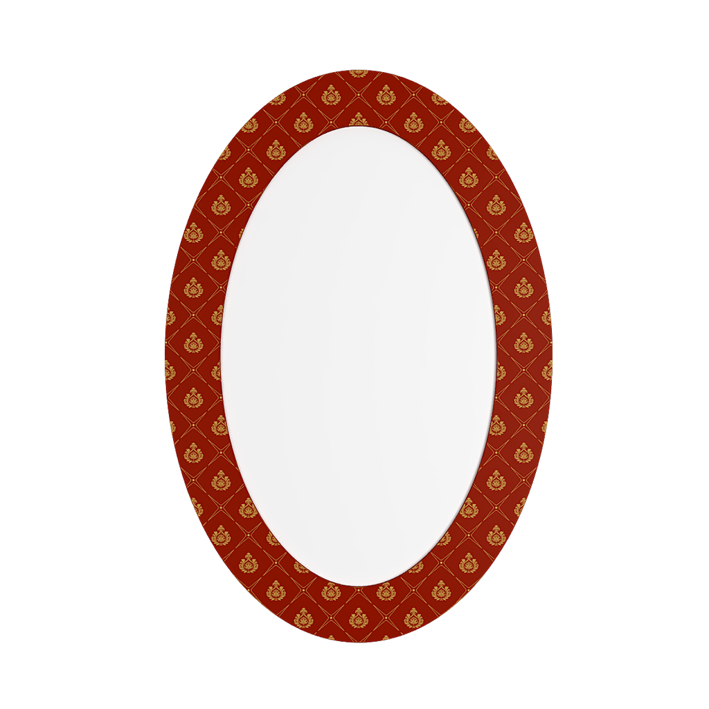 Design Oval Printed Mirror