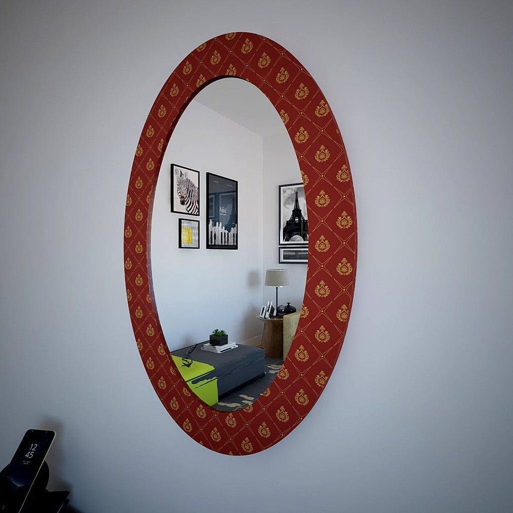  Oval Printed Mirror