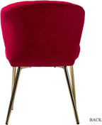 Beautiful Red Velvet Lounge Chair