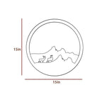 Beautiful Scenery Deer Wooden LED Wall Light Backlit Wall Art