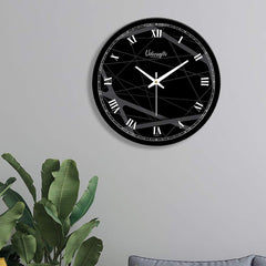 Beautiful Structural Abstract Diagram Wall Clock