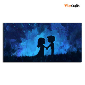 Love Holding Hands Canvas Wall Painting