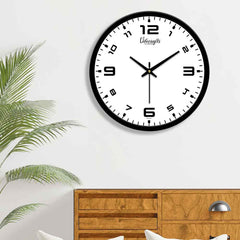 Black and White Design Printed Designer Wall Clock