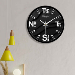 Black Layers Designer Wall Clock