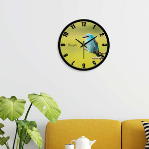 Blue Sparrow Big Wall Clock for Living Bedroom