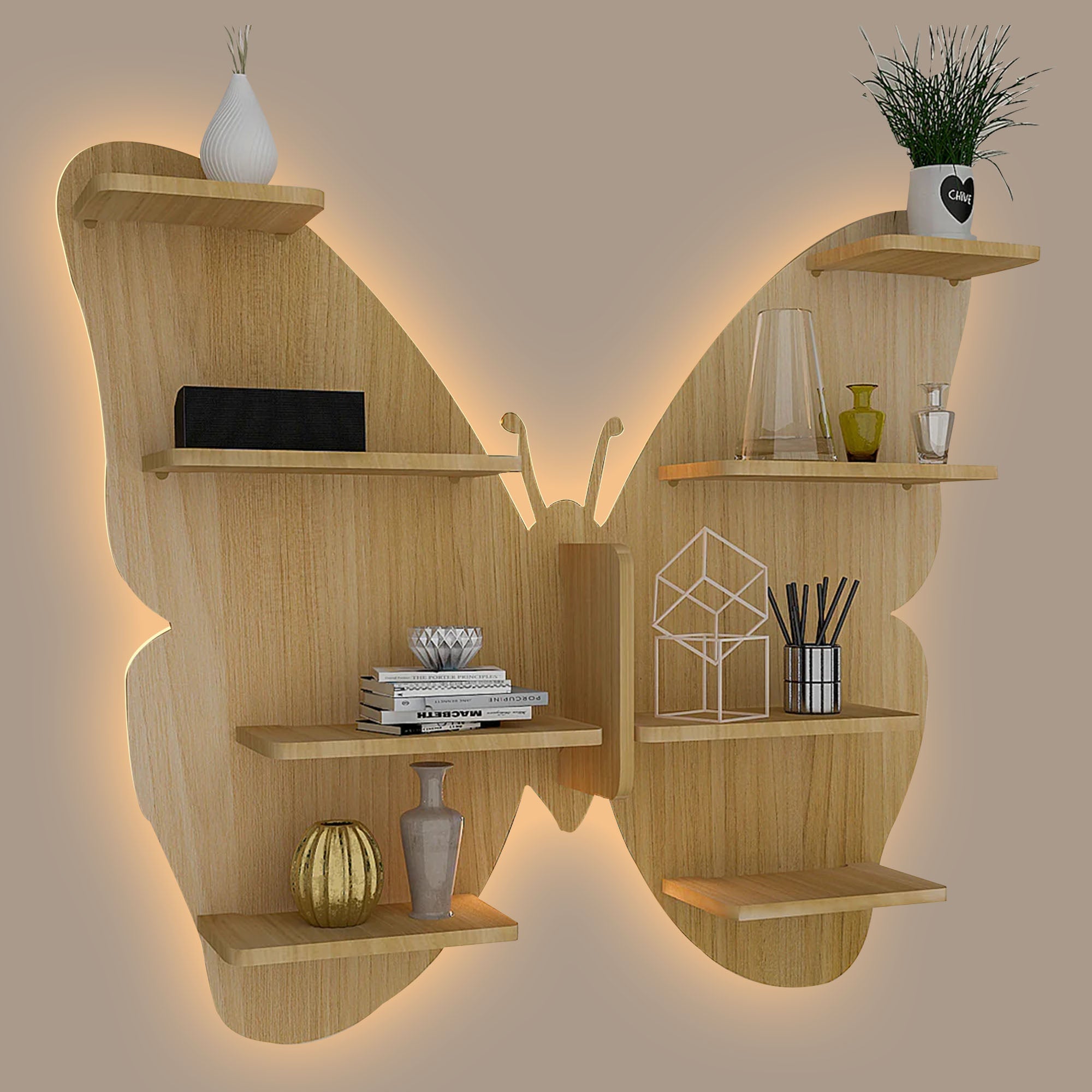 Butterfly Design Wall Shelf at Charlie Ortega blog
