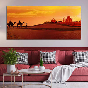  Taj Mahal Canvas Wall Painting