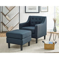 Comfy Lounge Accent Chair with Ottoman
