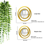 Circular Shaped Designer Wooden Wall Mirror