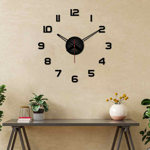 Classic Bold Style Big Size 3D Infinity Wall Clock