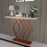 Console Table in Geometric Pattern