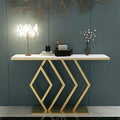 Classic Design Golden Console Table in Home Decor Geometric Pattern