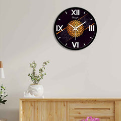 Classic Flower Art Designer Wall Clock