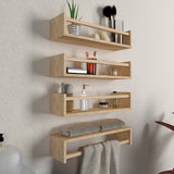 Wall Shelf with Oak Finish