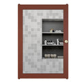 Wooden Bathroom Cabinet with 7 Spacious Shelves with Solid Brown Finish