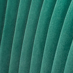 Curved Back Teal Velvet Lounge Chair