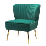 Teal Velvet Lounge Chair