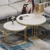 Classic Home Decor Tethered Metallic Premium Table Set of 2 