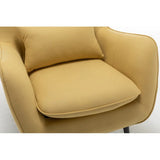 Velvet Sofa Lounge Chair with Cushion