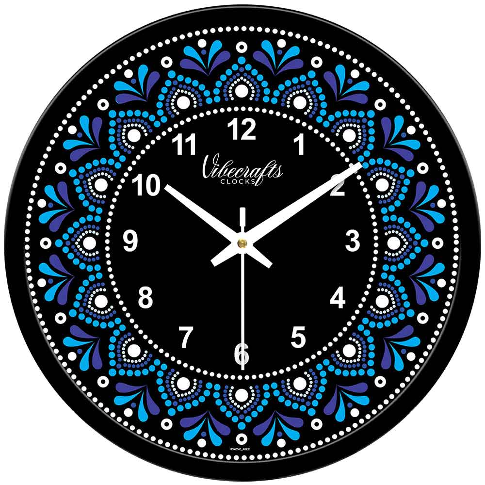 Abstract Colorful Printed Design Wall Clock