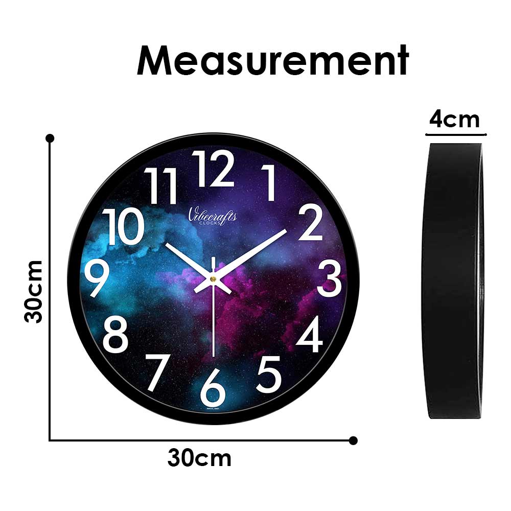 Colorful Smokes Designer Wall Clock