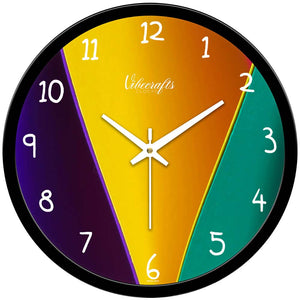 Colorful Stripes Designer Wall Clock