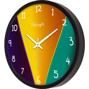 Colorful Stripes Designer Wall Clock